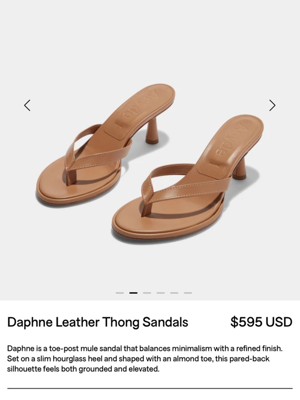 Aeyde Daphne leather sandal